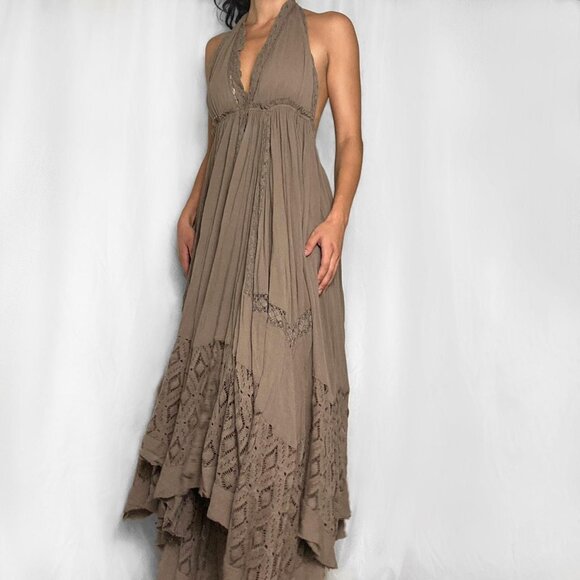 Free People Women's Brown Dress